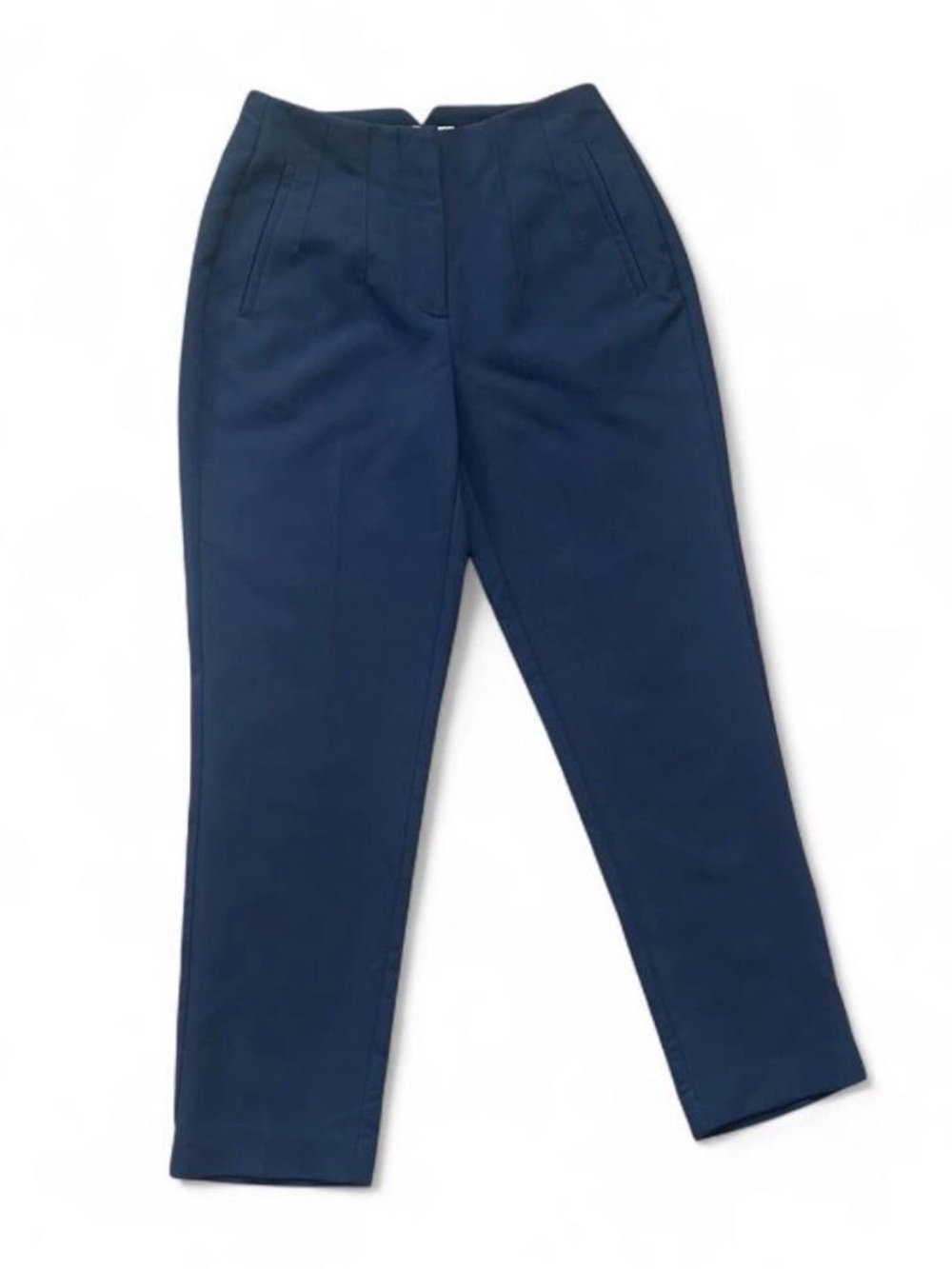 Nine West Navy Straight-Leg High Waist Trousers